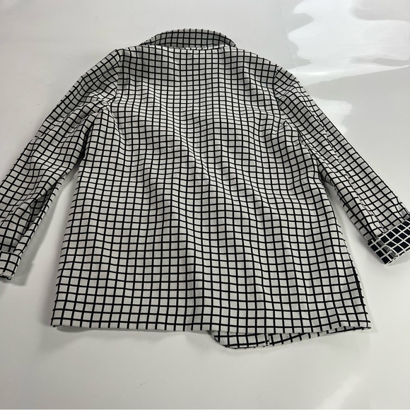 Adrianna Papell women’s white and black square blazer M m139-40 - Picture 2 of 4